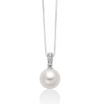 Collana Perla Miluna Oro Bianco