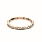 Fedina Oro Giallo 18kt e Diamanti