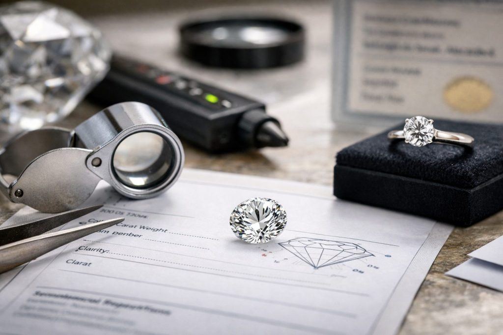 riconoscere un diamante